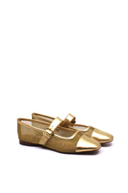 Sam Edelman Miranda Mary Jane in Gold Mesh by Dear Lucy