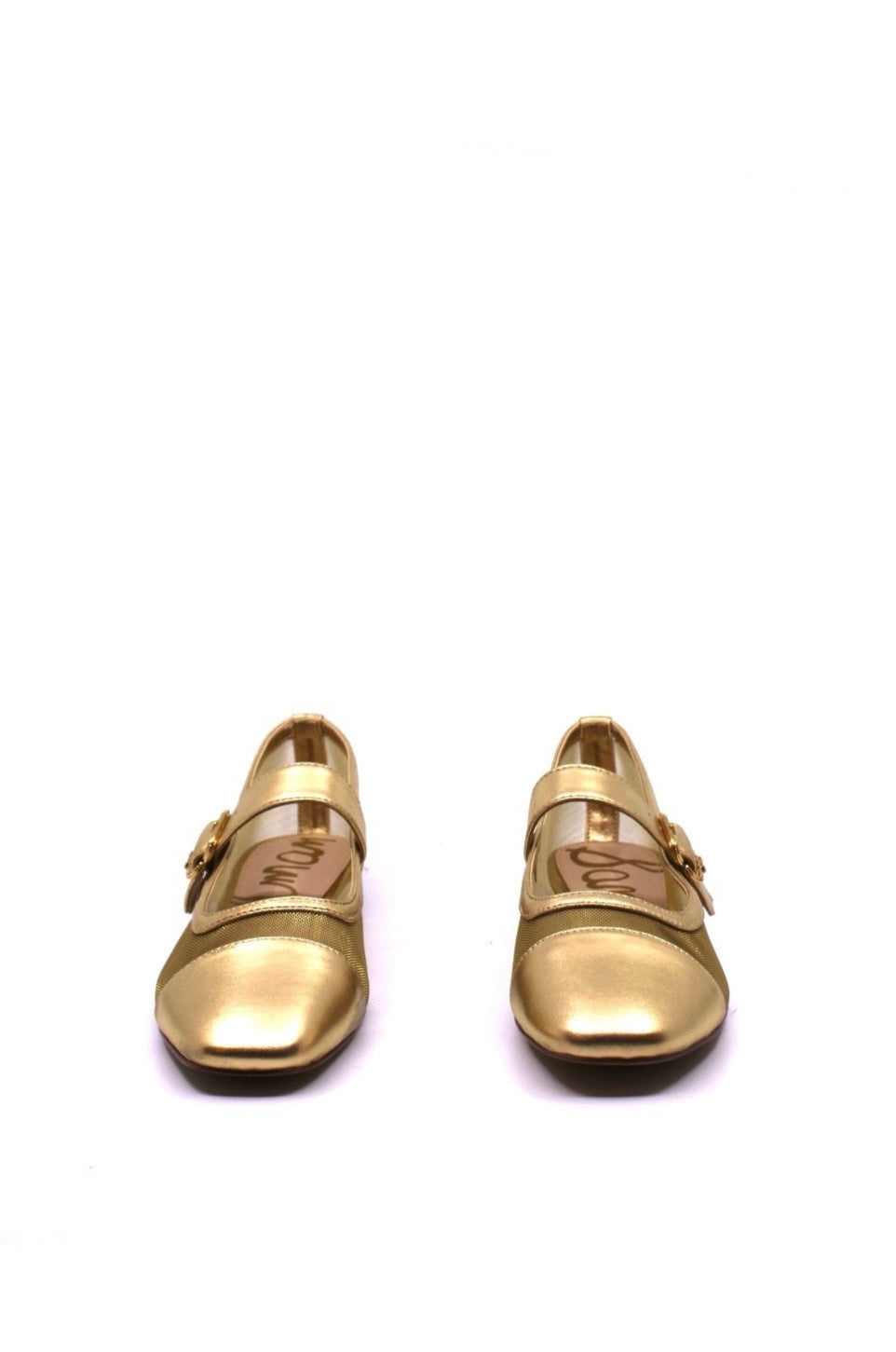Sam Edelman Miranda Mary Jane in Gold Mesh by Dear Lucy