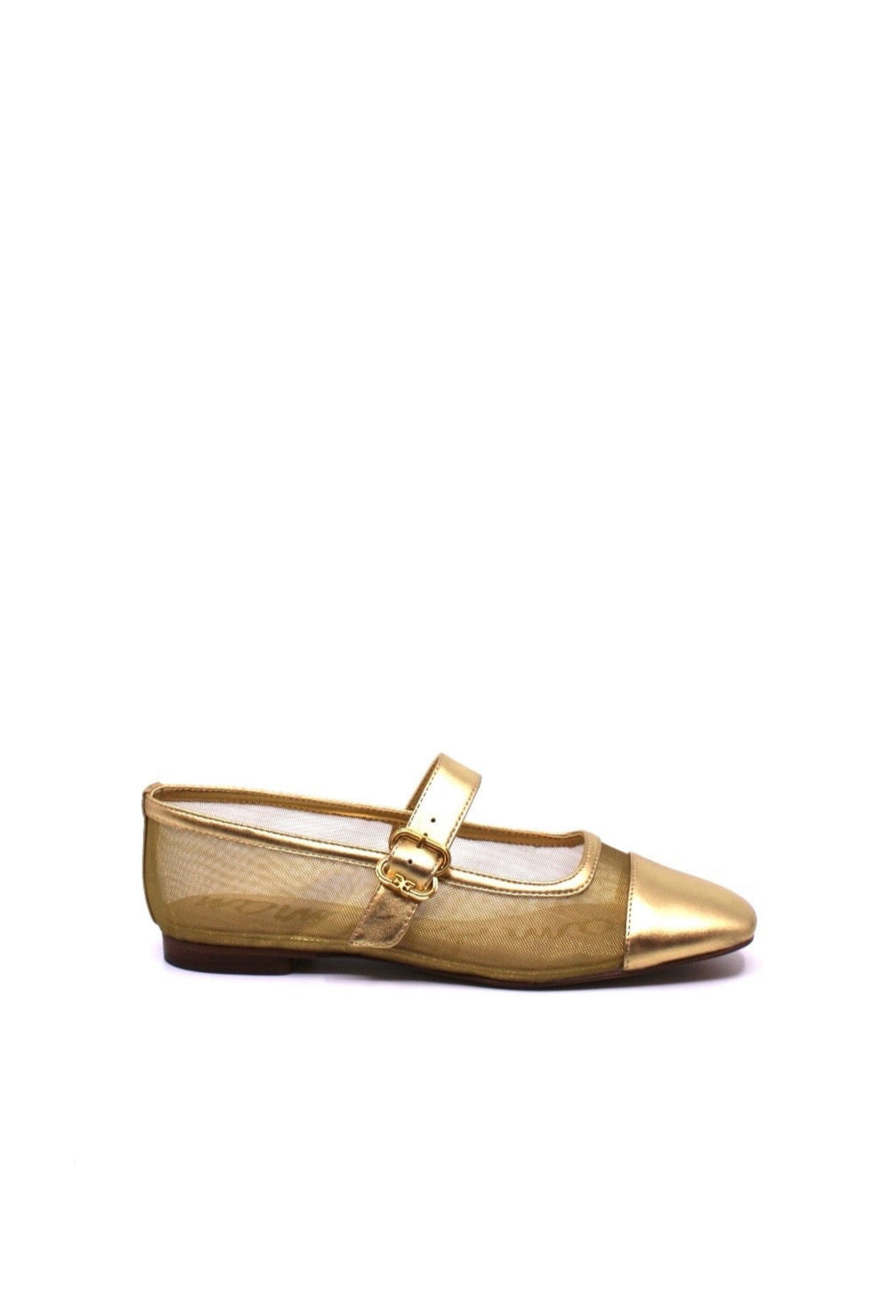 Sam Edelman Miranda Mary Jane in Gold Mesh by Dear Lucy