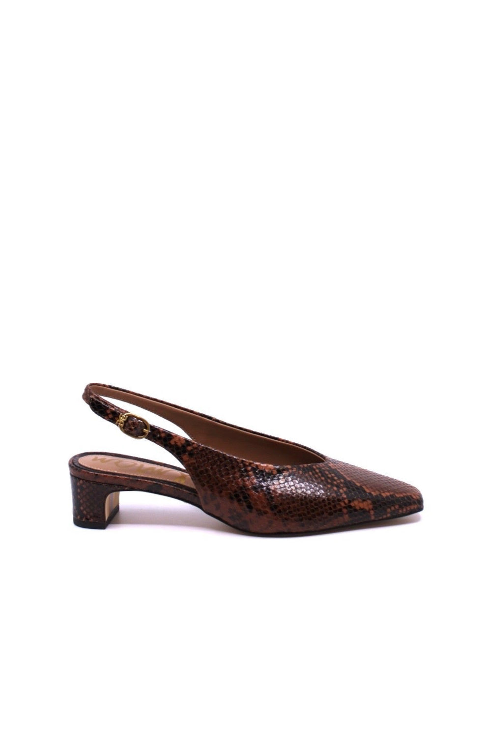 Sam Edelman Ronnie Slingback Copper Snakeskin by Dear Lucy
