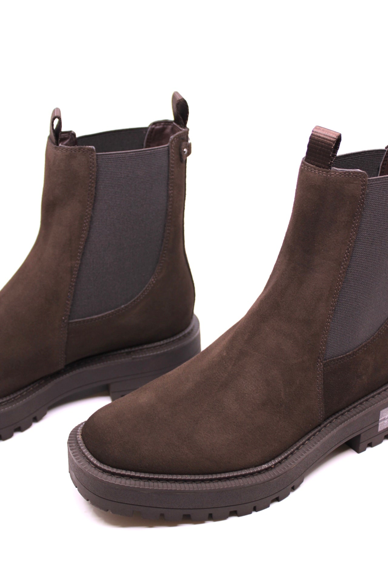 Sam Edelman Laguna Chelsea Brown Stone Suede