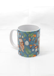SALE! Owls + Woodland Ceramic Mug