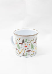Mushrooms + Woodlands Enamel Camp Mug