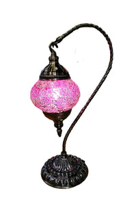 Mosaic Lamp Half Heart in Pink #21 by Homeportonline