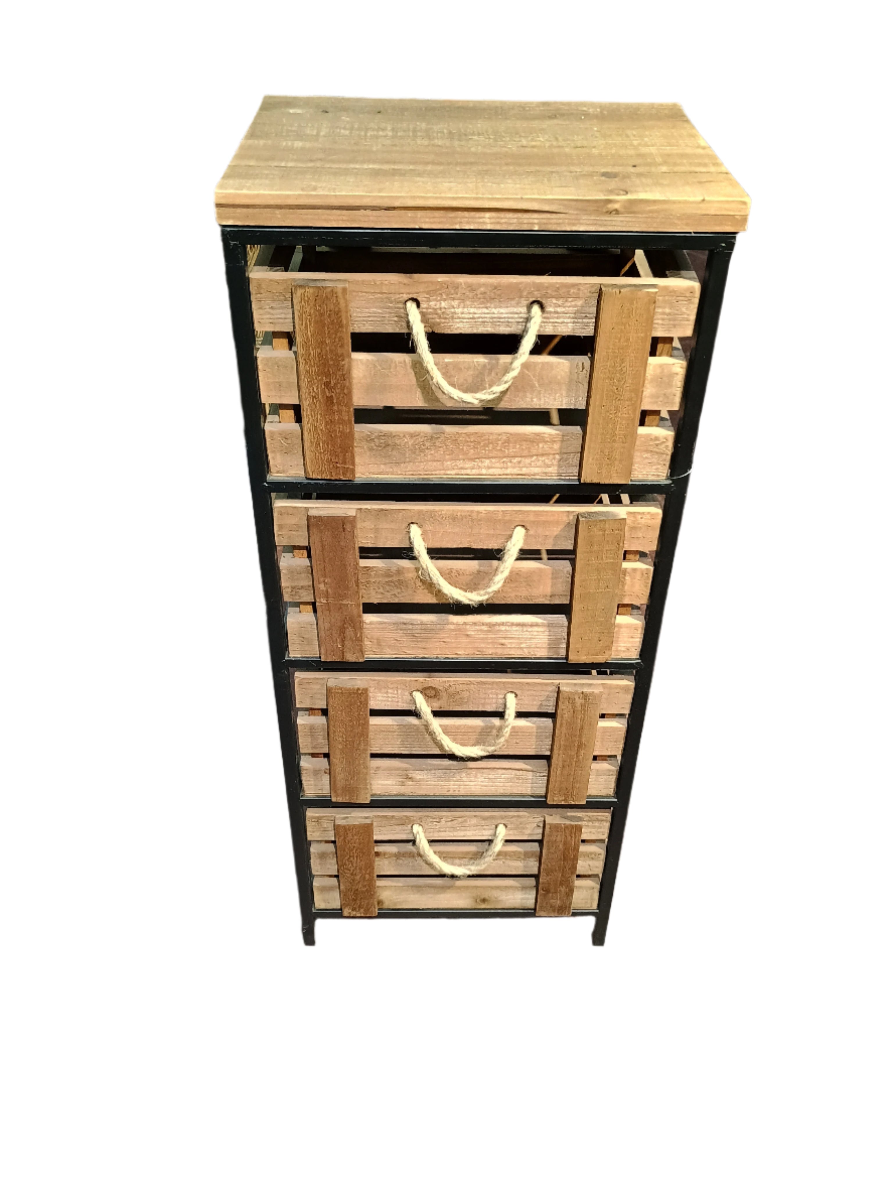 Three Hands - Four Drawer Rustic Cabinet by Homeportonline