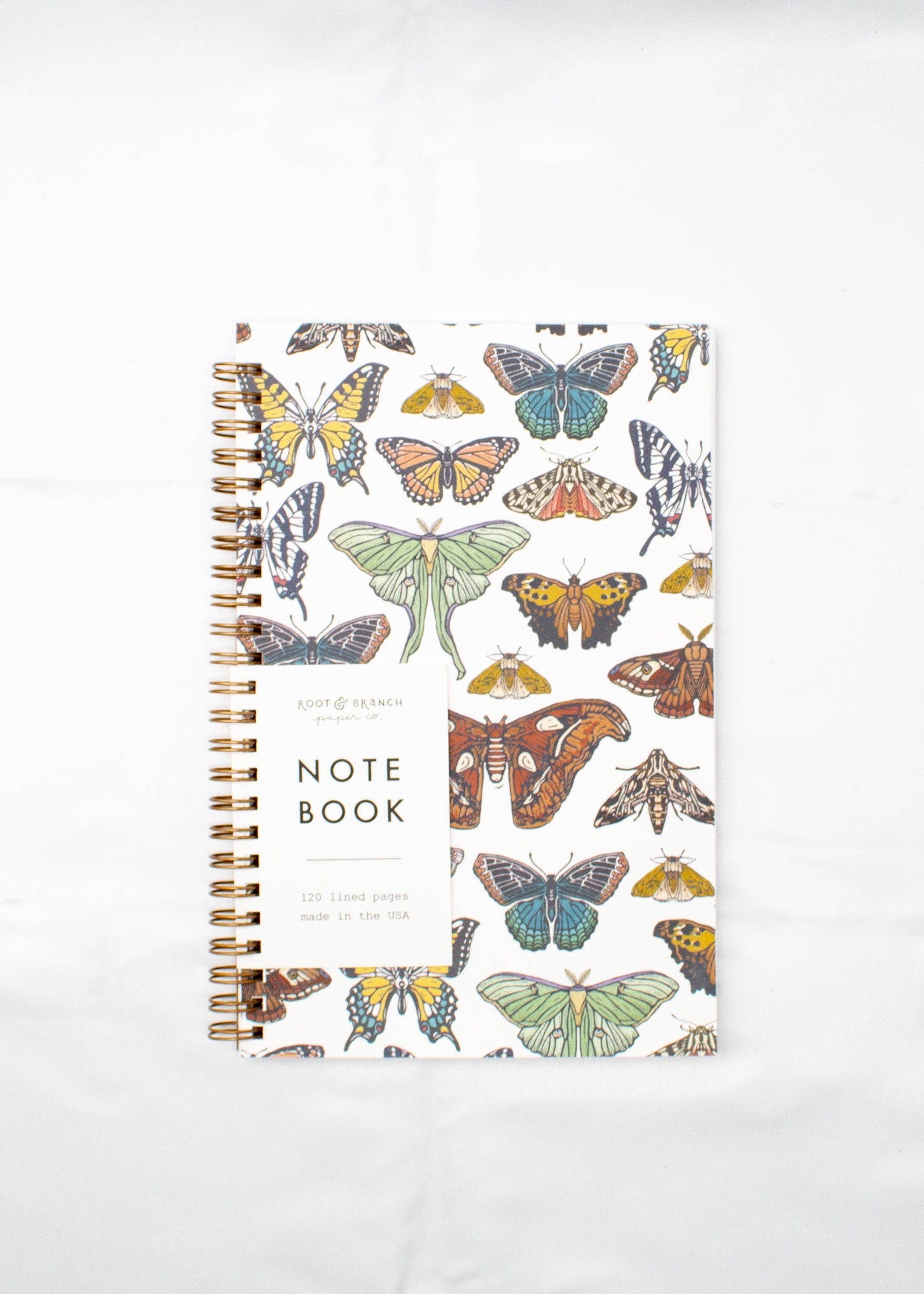 Butterflies + Moths Lined Notebook