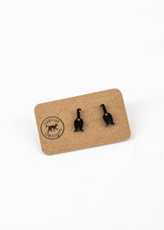 Black Cat Butt Earrings