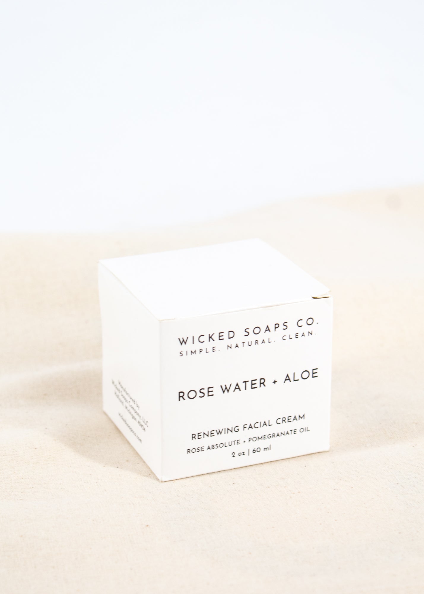 Rose Water + Aloe Renewing Facial Cream by Wild Lark