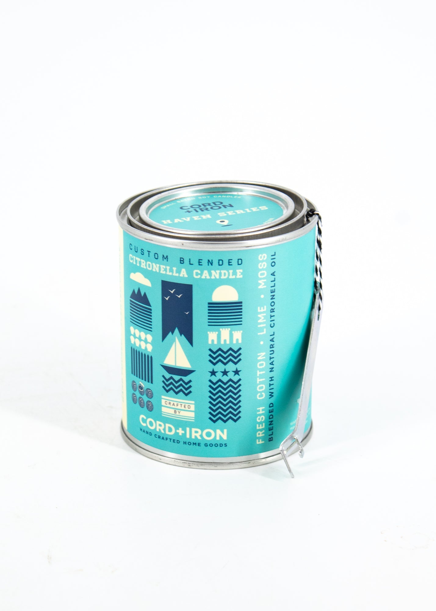 Cord + Iron Citronella Candles (2 Scents Available)