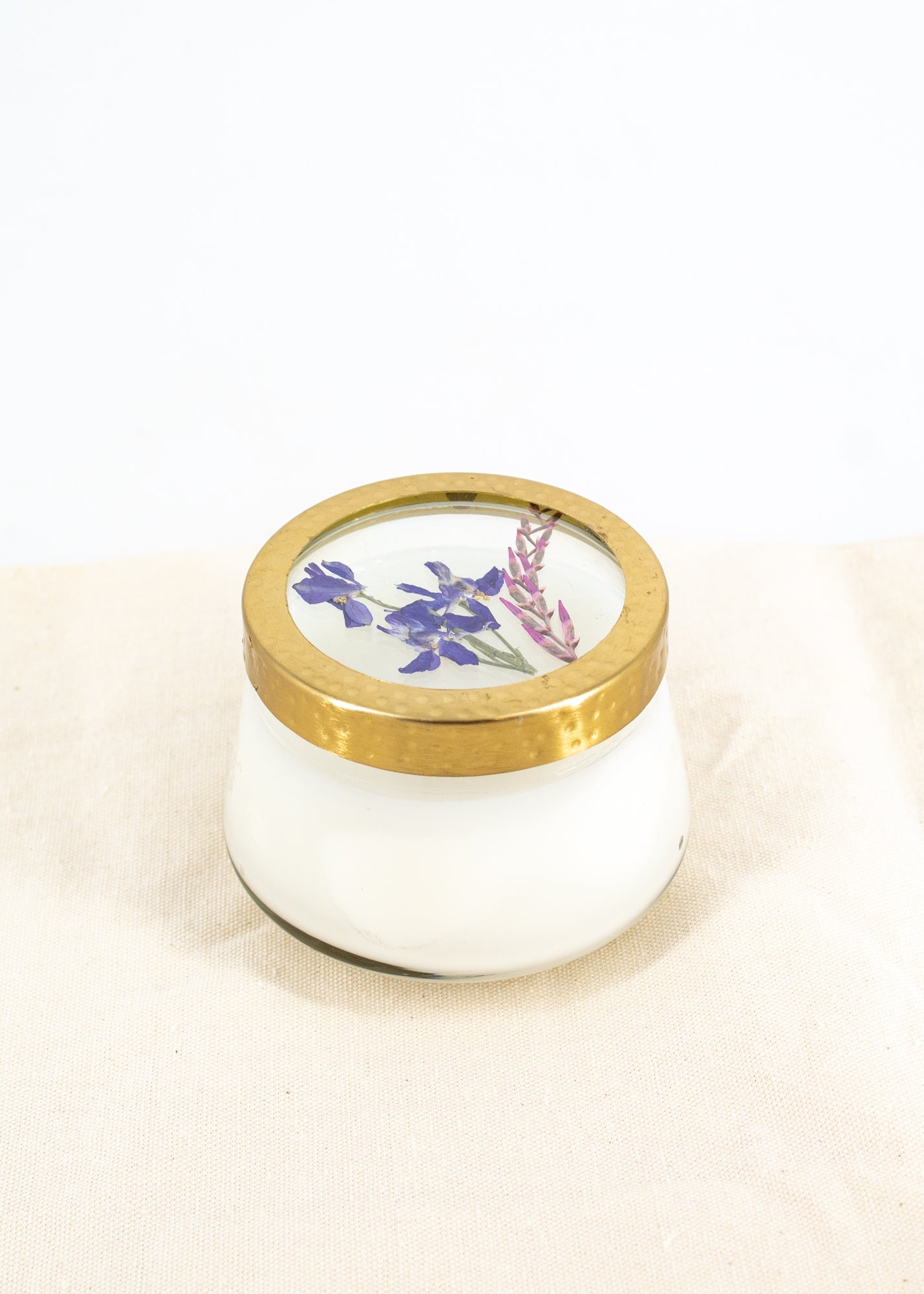 SALE! Pressed Flower Candle - Roman Lavender