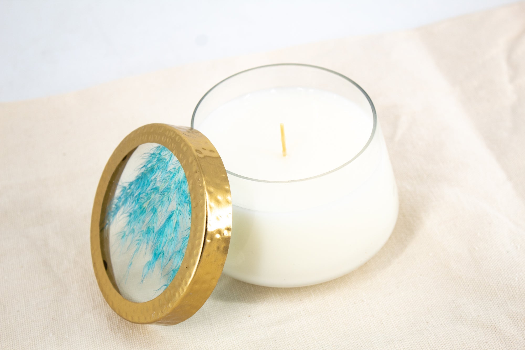 Pressed Flower Candle - Beach Daisy