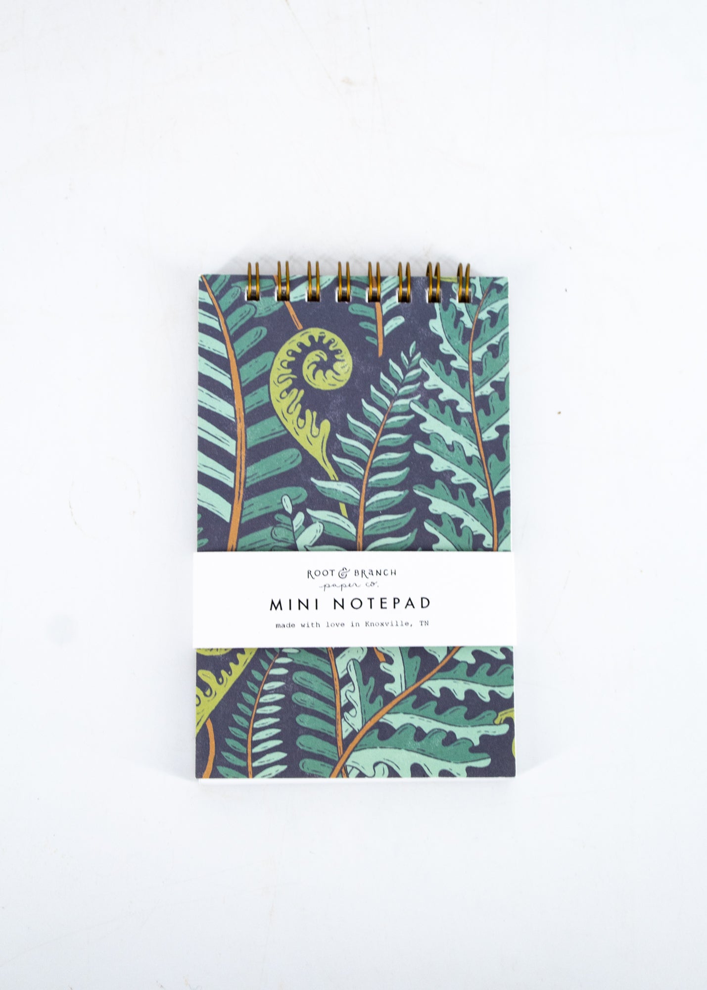 Forest Fern Mini Spiral Notepad