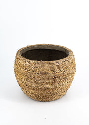 Natural Reed Textured Planter by Wild Lark
