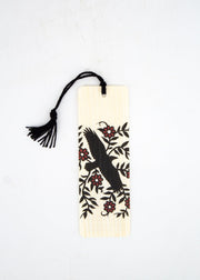 Raven Wood Bookmark with Tassel