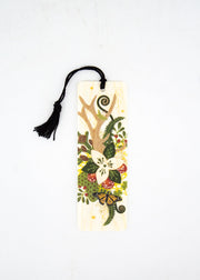 Cascadian Bouquet Wood Bookmark with Tassel