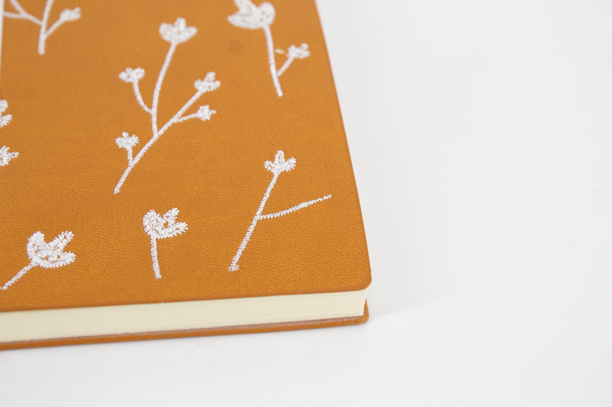 Mustard Embroidered Notebook