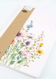 Pink Wildflowers Layflat Notebook