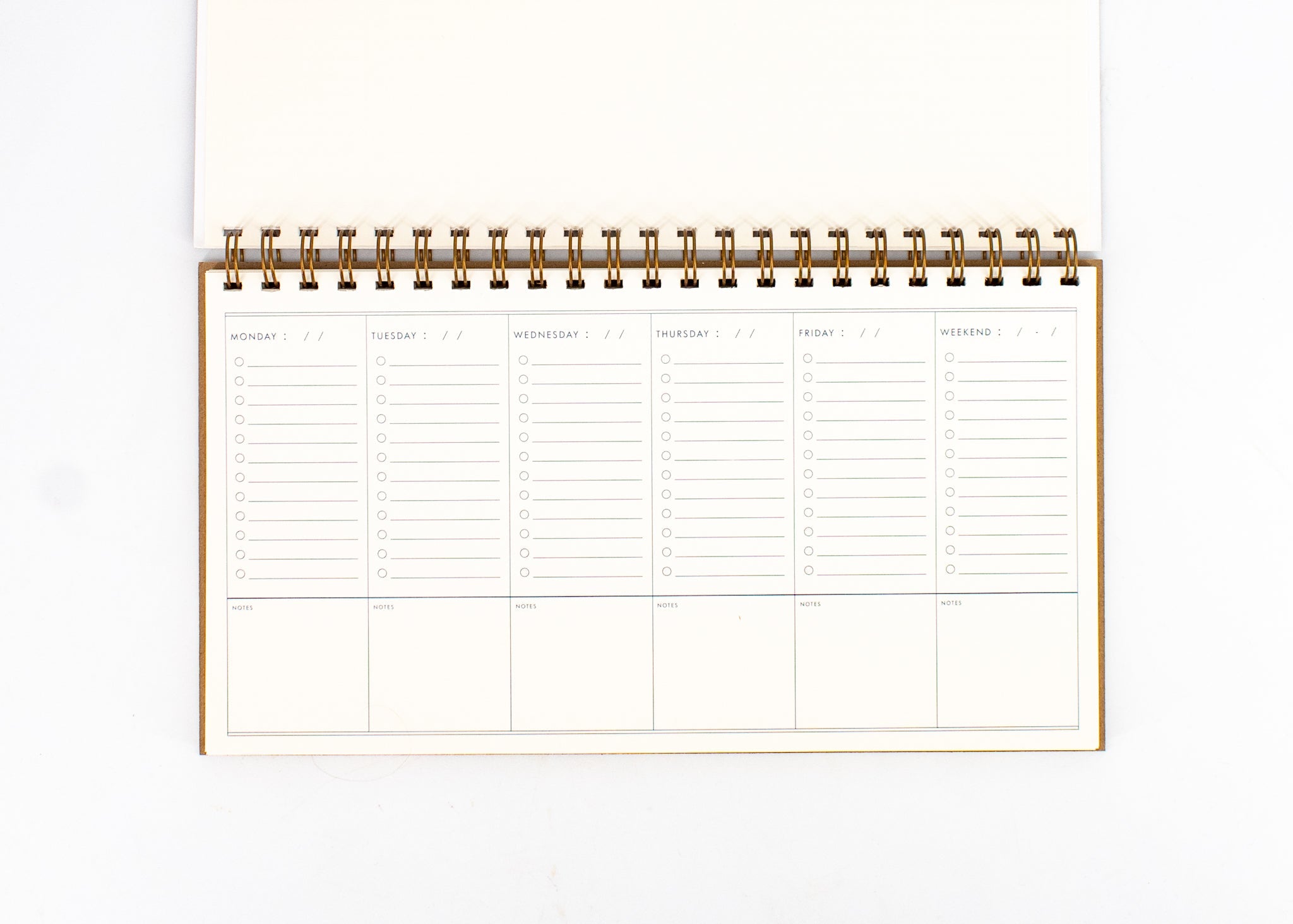 Forest Green Succulent Weekly Planner by Wild Lark
