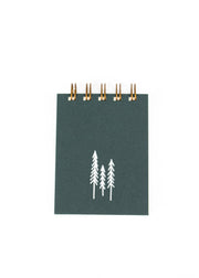Forest Green Mini Evergreens Notepad