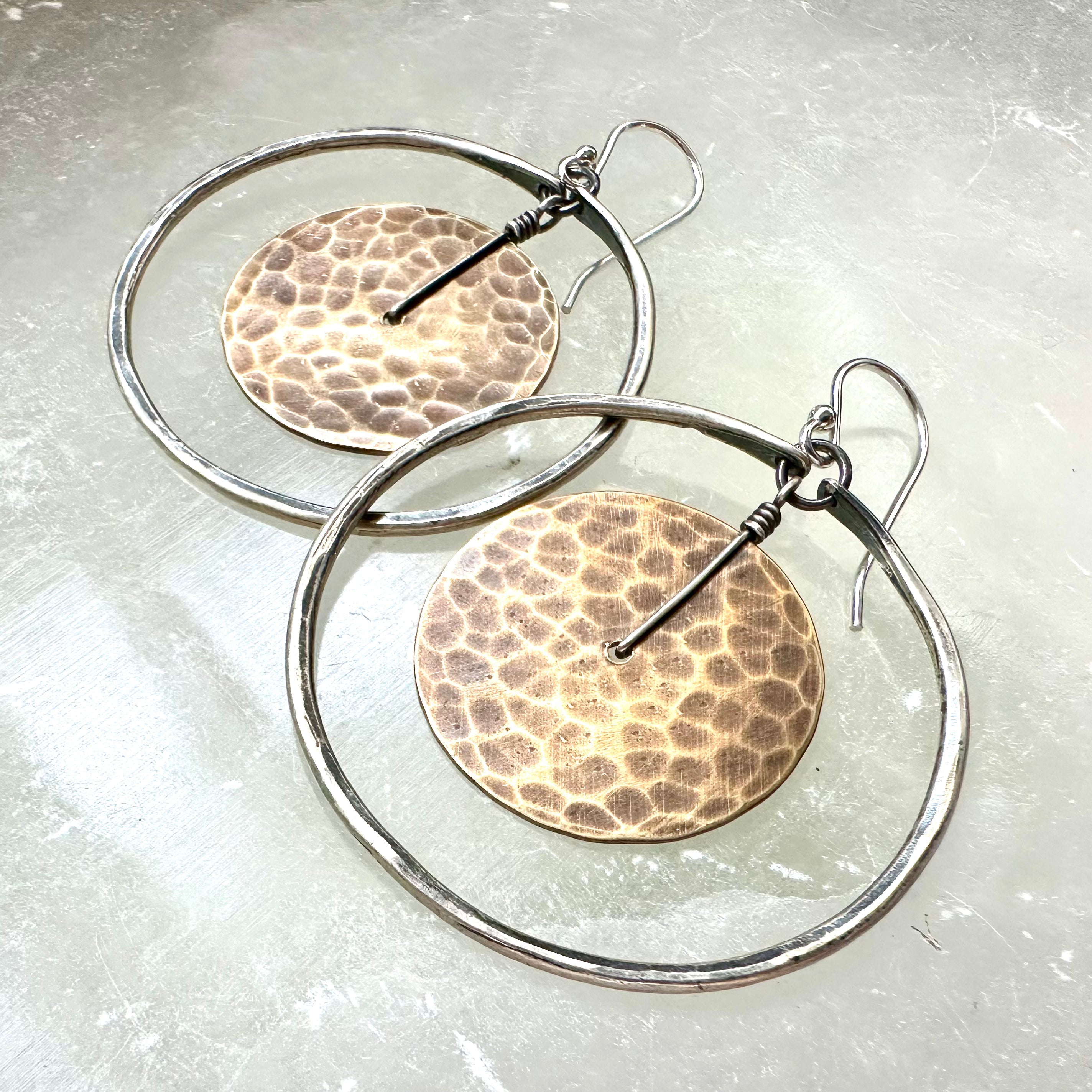 Circles Within Earrings by jenkahnjewelry