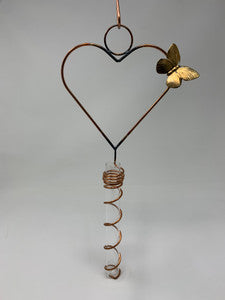 Heart Hanging Glass Tube Vase