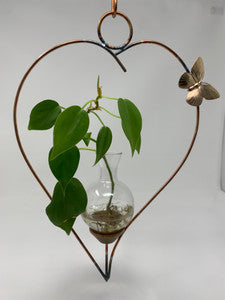 Freeform Heart Hanging Vase