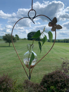 Freeform Heart Hanging Vase