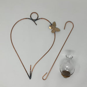 Freeform Heart Hanging Vase