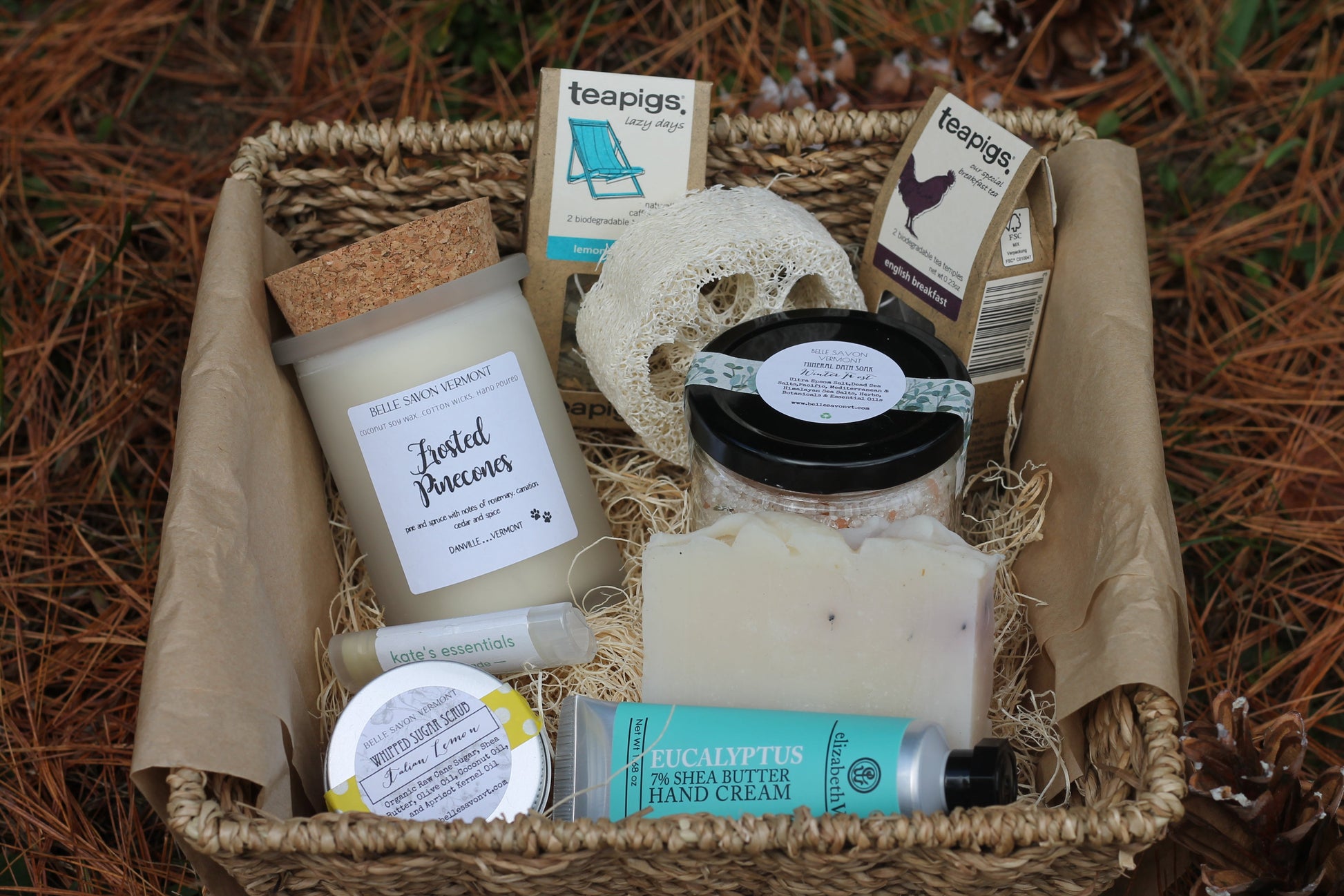 Indulgence Gift Set Self Care Spa Retreat Hygge Set by Belle Savon Vermont