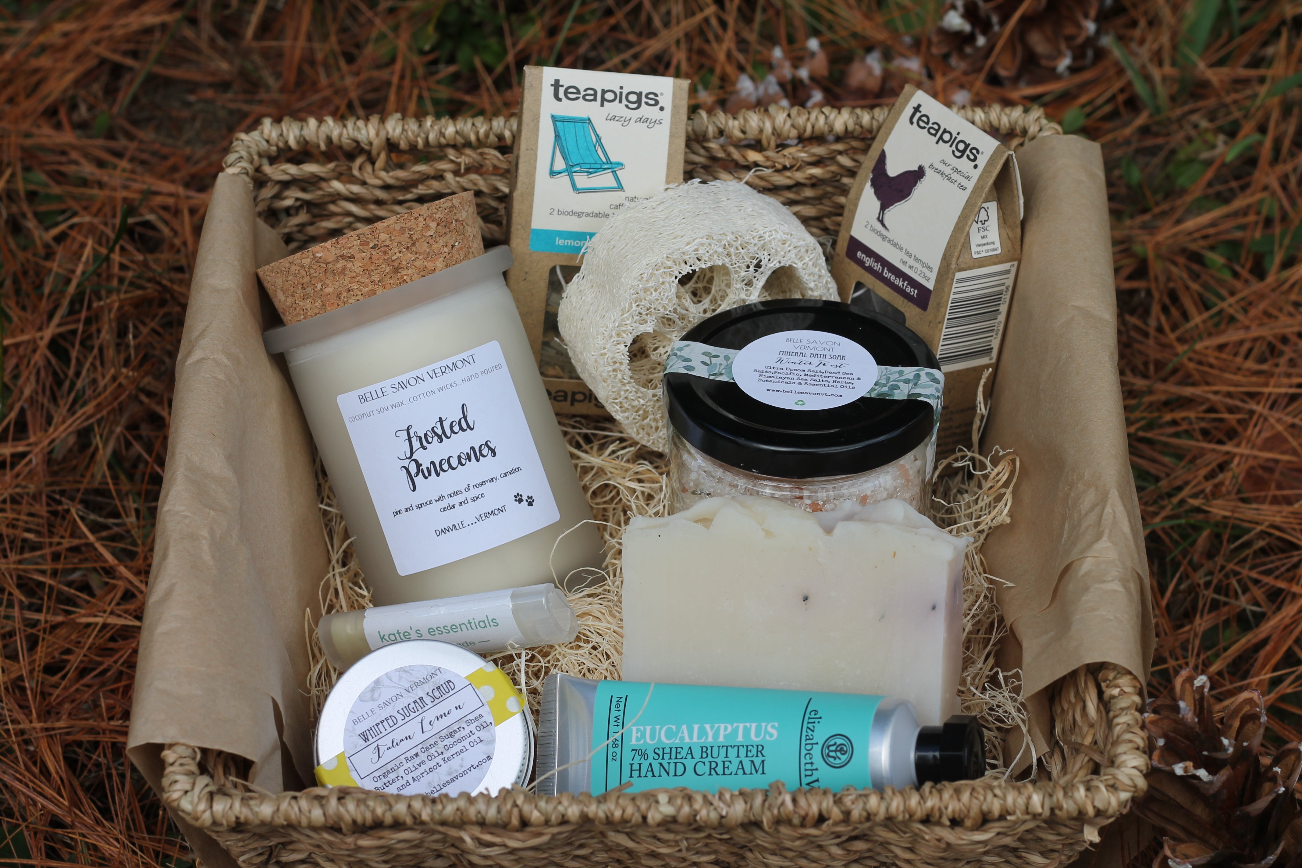 Indulgence Gift Set Self Care Spa Retreat Hygge Set by Belle Savon Vermont