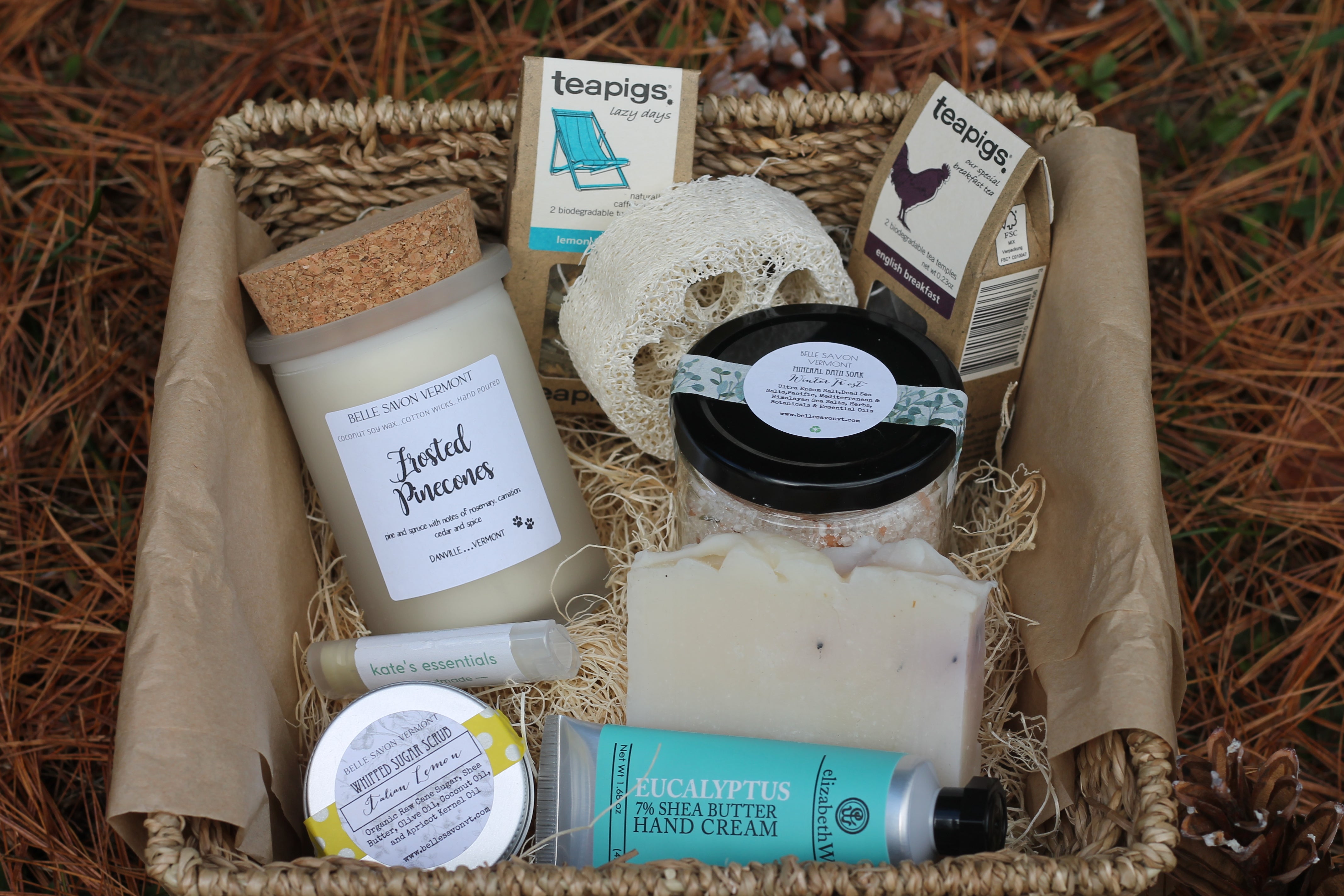 Indulgence Gift Set Self Care Spa Retreat Hygge Set by Belle Savon Vermont