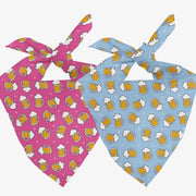 Dog Bandana Co Cheers and Beers Reversible Bandana