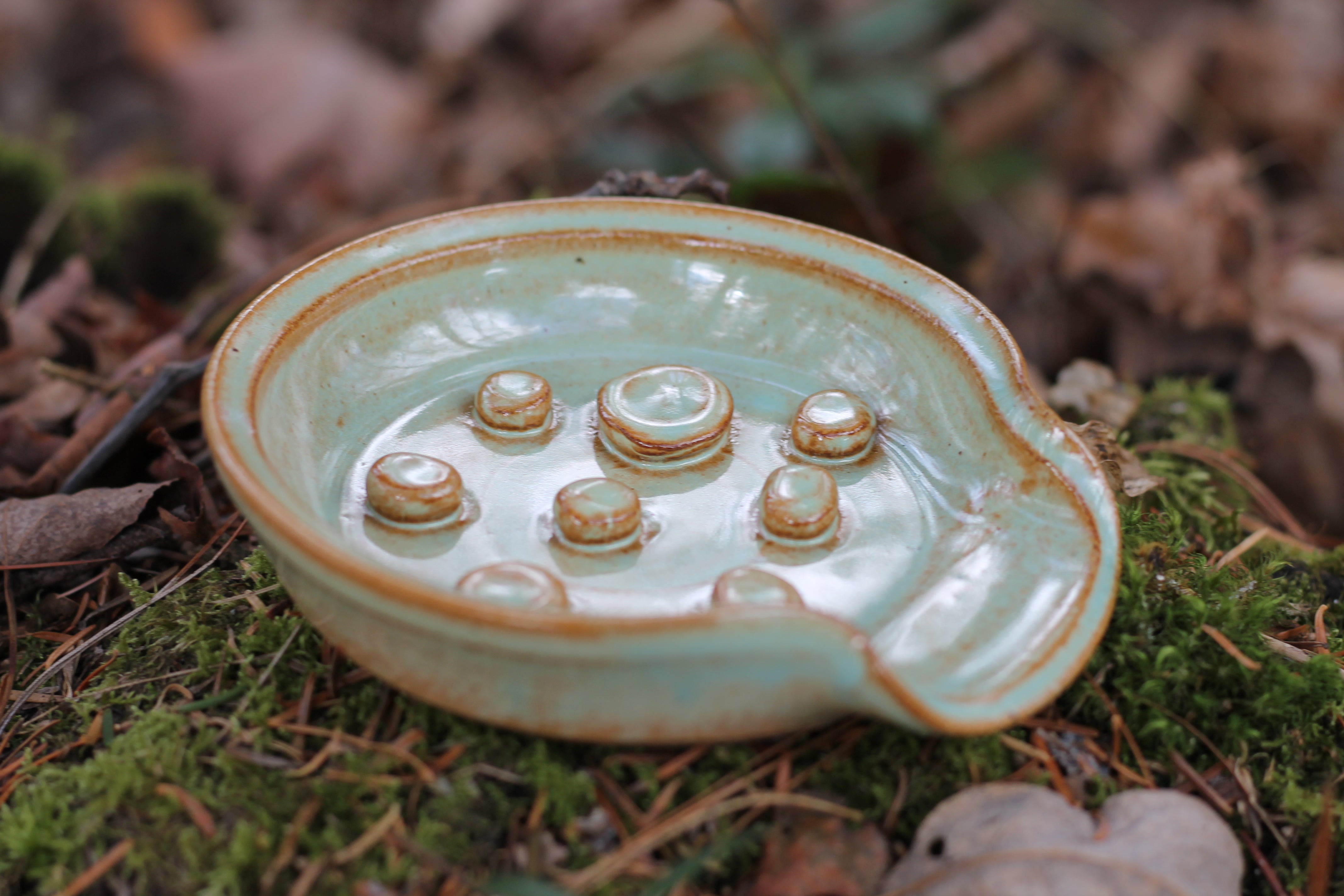 Custom Designed Pottery Soap Dish & Handmade Soap - New England Artisan - New England Craft Best of New England Handmade (Copy) by Belle Savon Vermont