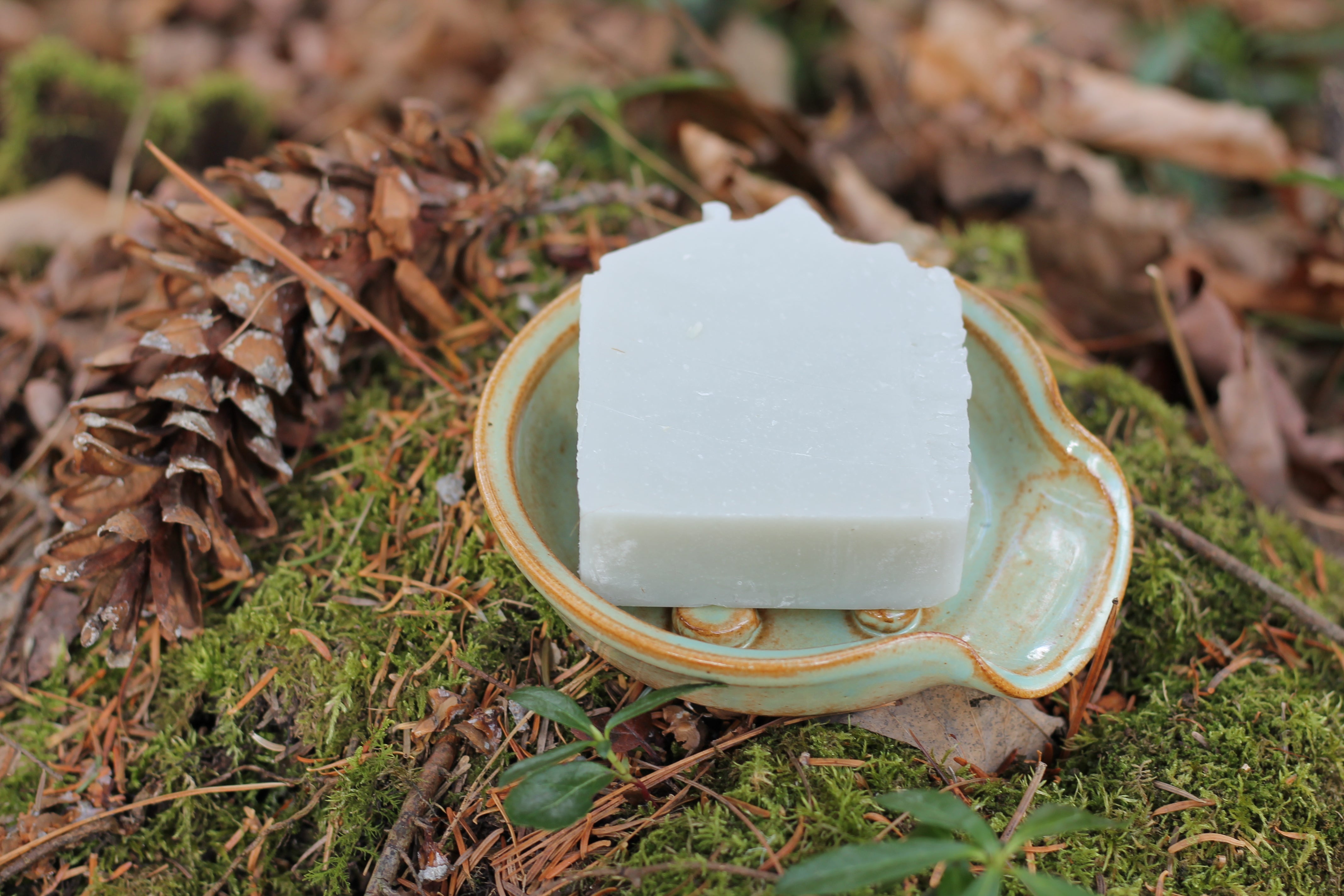 Custom Designed Pottery Soap Dish & Handmade Soap - New England Artisan - New England Craft Best of New England Handmade (Copy) by Belle Savon Vermont