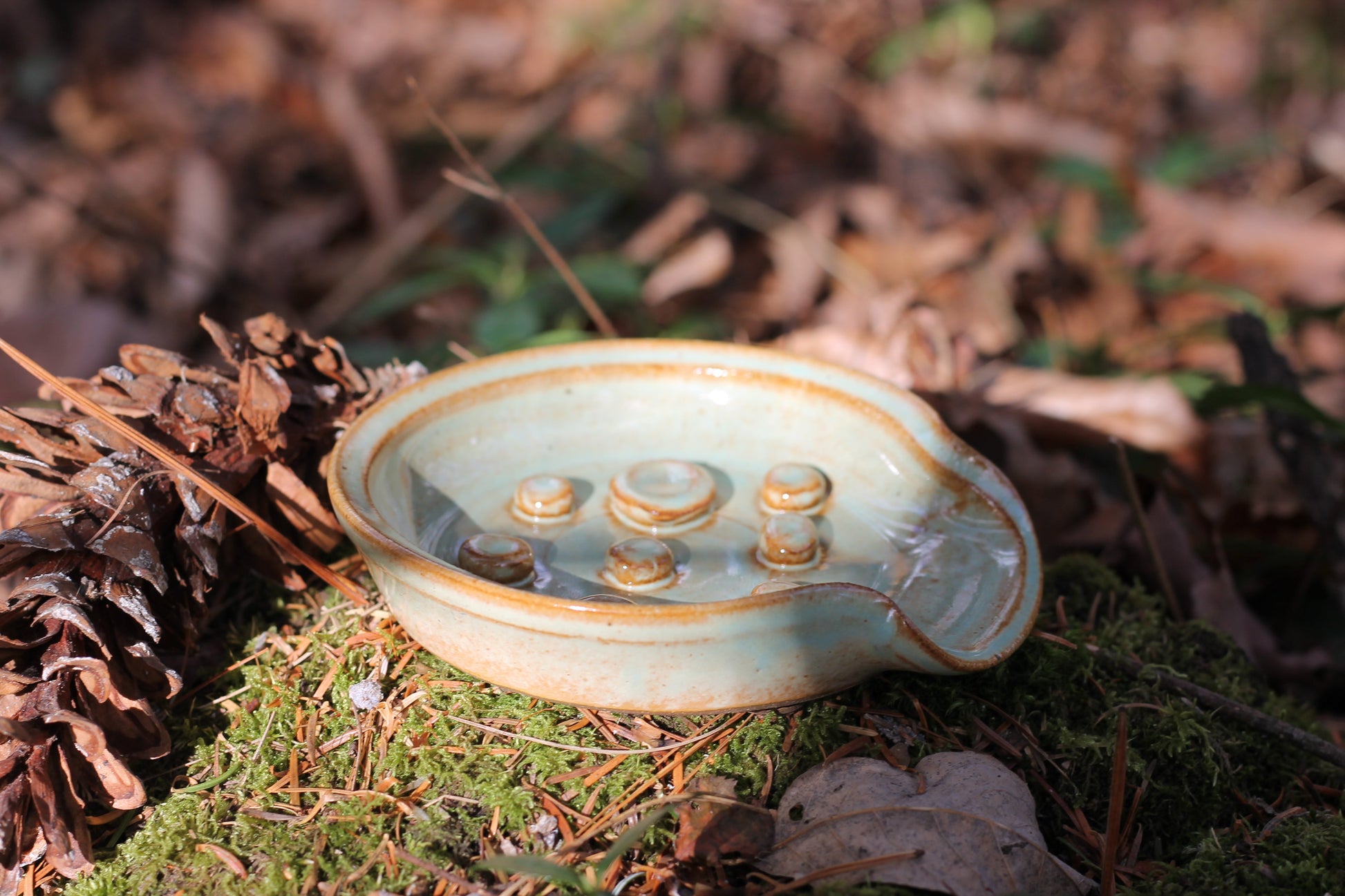 Custom Designed Pottery Soap Dish & Handmade Soap - New England Artisan - New England Craft Best of New England Handmade (Copy) by Belle Savon Vermont