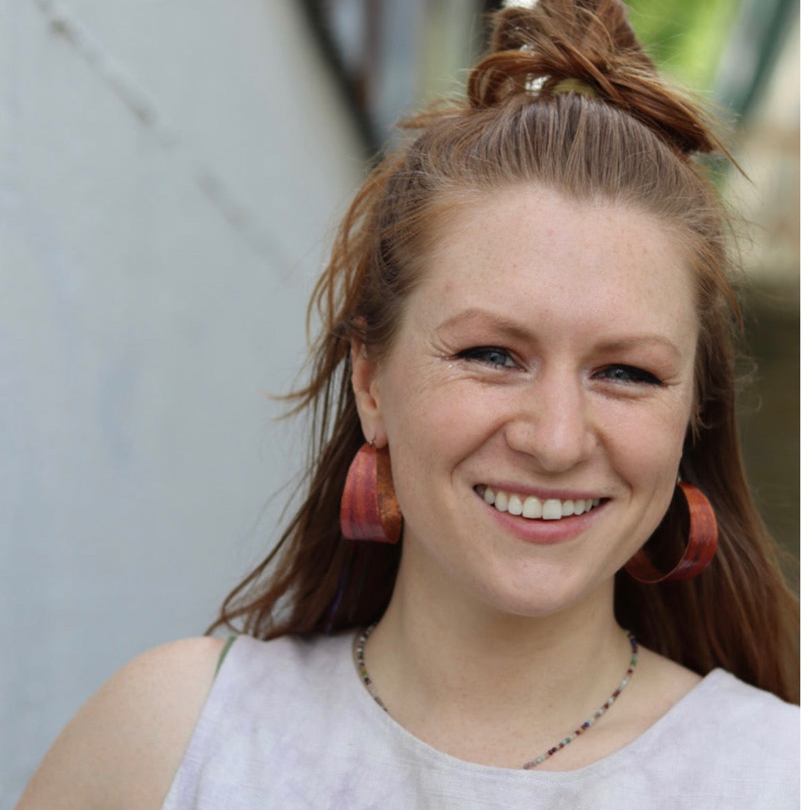 Wide Copper Hoops by jenkahnjewelry