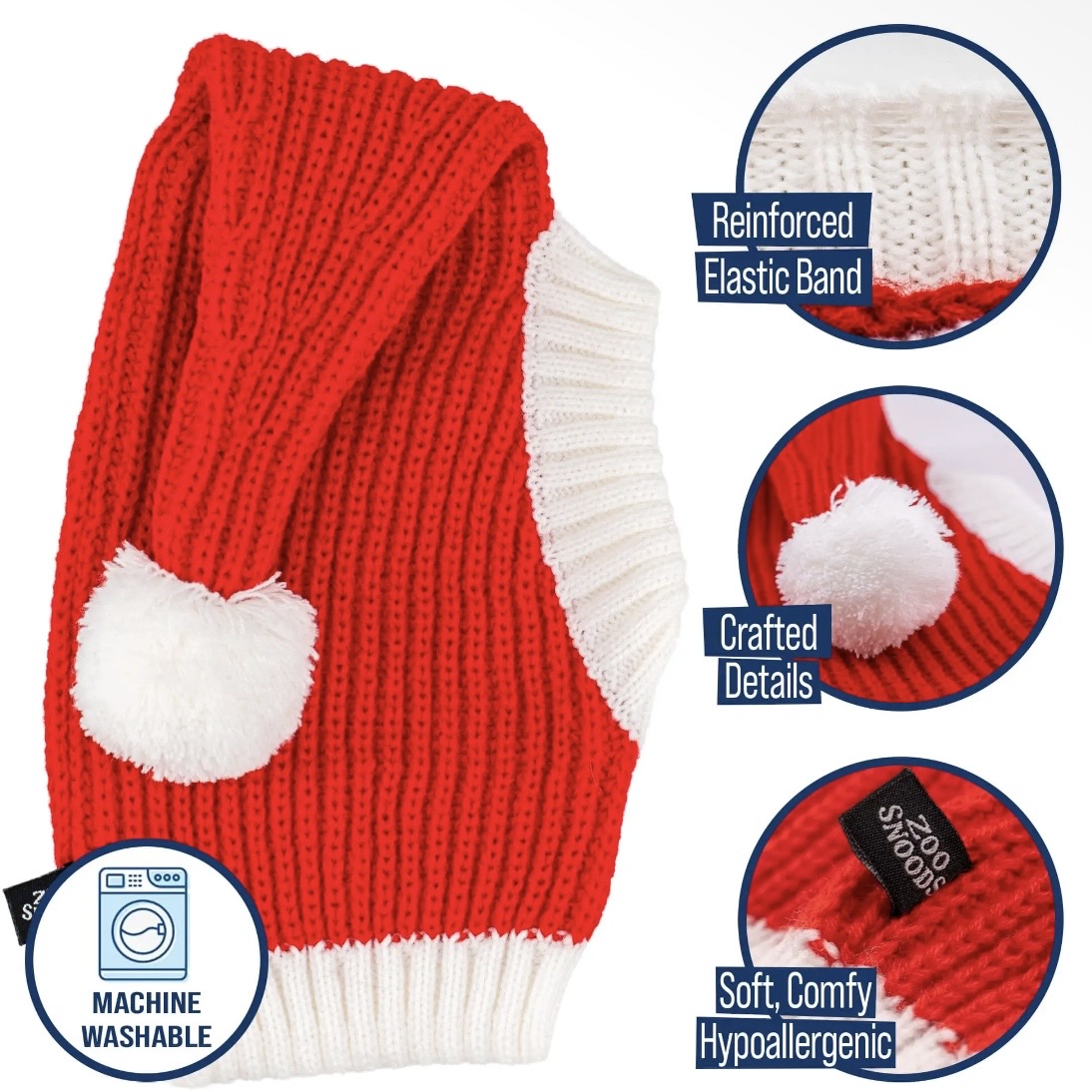 Zoo Snood: Santa Hat