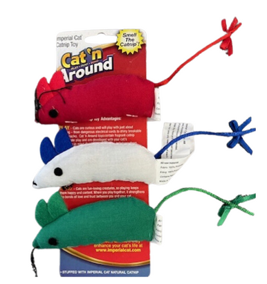 Cat 'N Around Catnip Bowtie Mice Trio