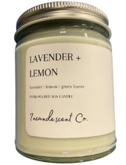 Incandescent Co. Lavender & Lemon Candle 9oz