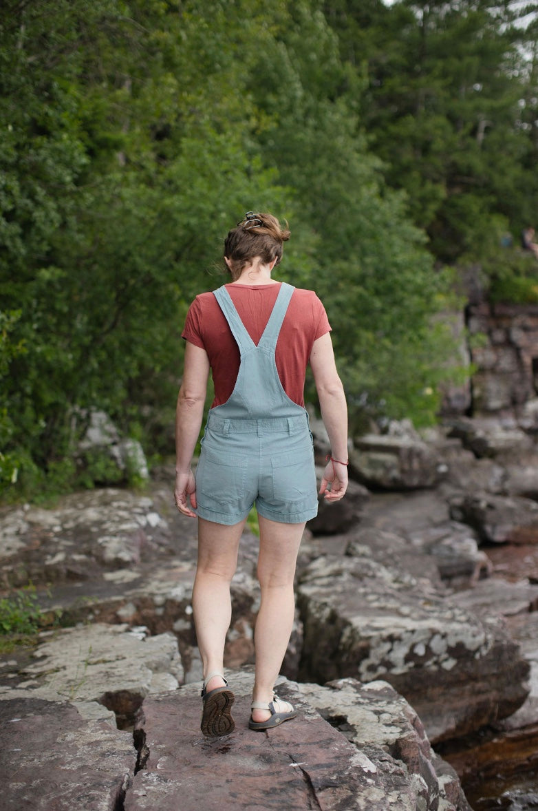 Chitwan Overall Shorts - Breeze