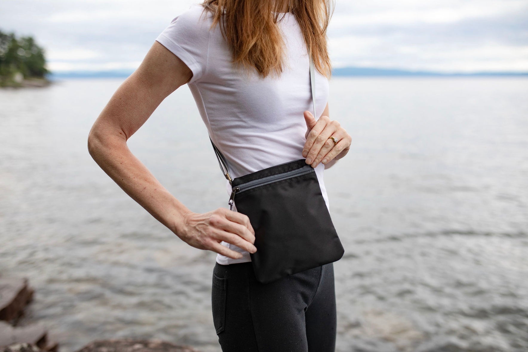 Hiker Crossbody Bag - Black