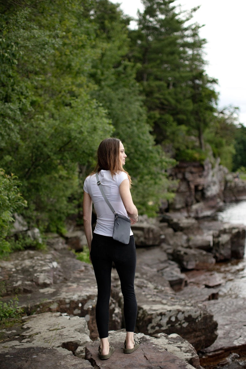 Hiker Crossbody Bag - Charcoal