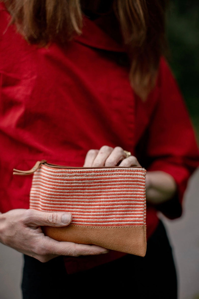 Himal Driftwood Clutch - Salmon