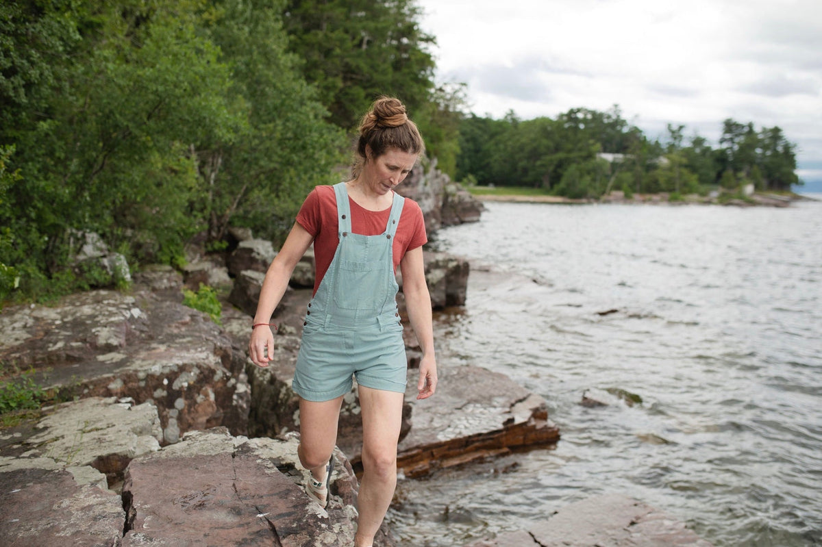 Chitwan Overall Shorts - Breeze