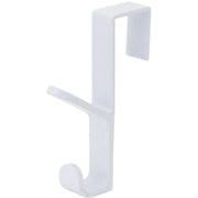 Over The Door Plastic Double Hook White by Homeportonline