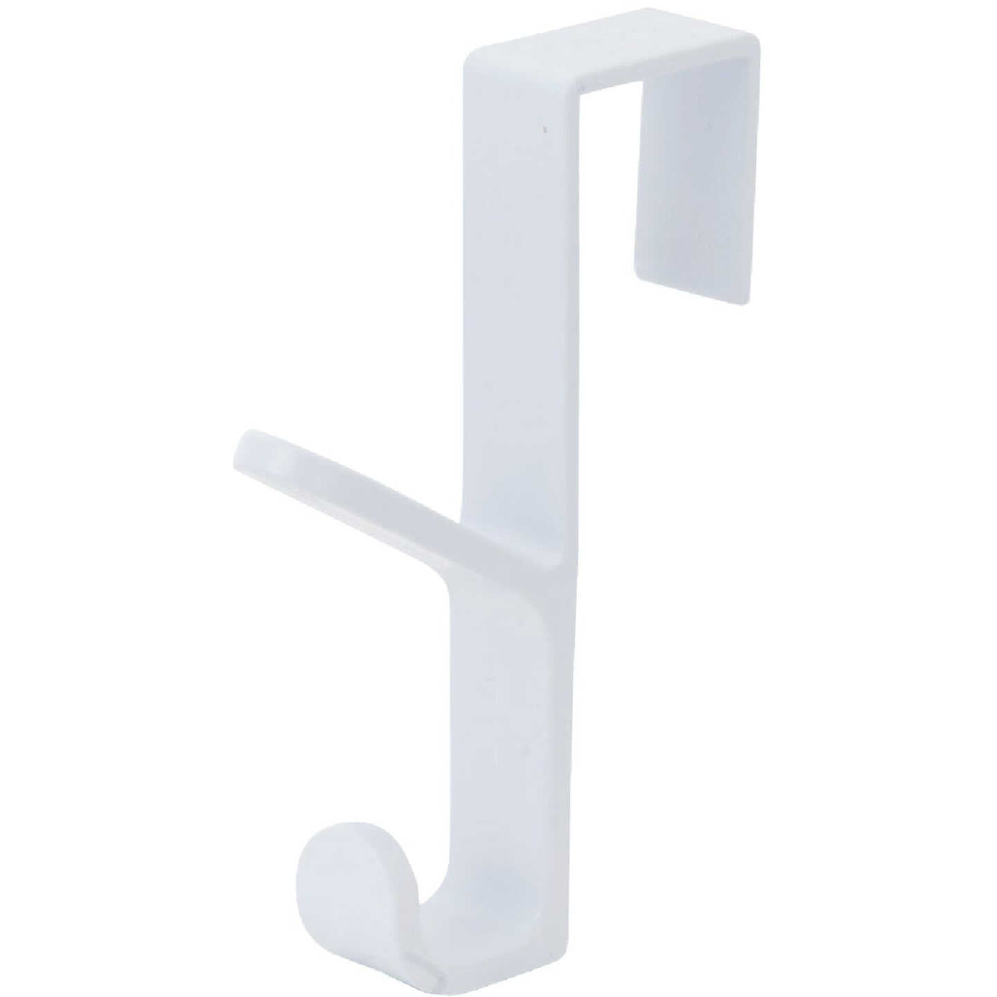 Over The Door Plastic Double Hook White by Homeportonline