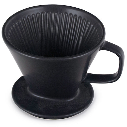 Coffee Dripper - 2 Cup Ceramic, Black by Homeportonline