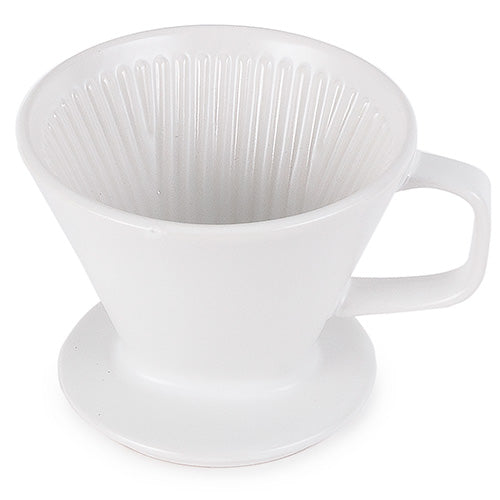 Coffee Dripper - 2 Cup Ceramic, White by Homeportonline
