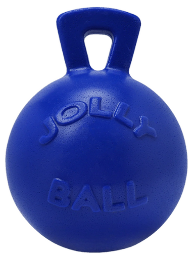 10" Jolly Pets Tug N Toss Blue Dog Toy