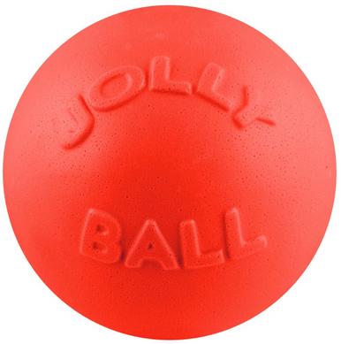 8" Jolly Pets Bounce-n-Play Orange Dog Toy